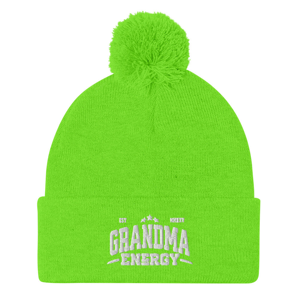 Grandma Energy Pom-Pom Beanie - Wear KP