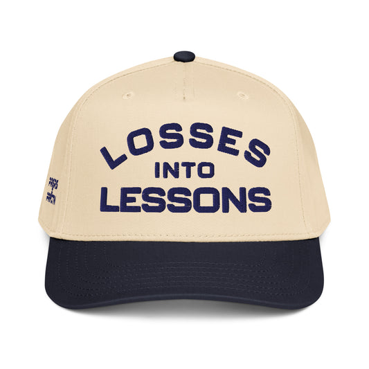 Losses Into Lessons Cap - Navy - Wear KP