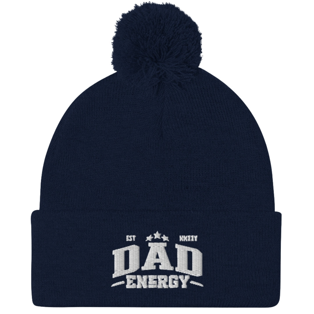 Dad Energy Pom-Pom Beanie