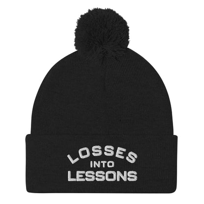 Losses Into Lessons Pom-Pom Beanie - Wear KP