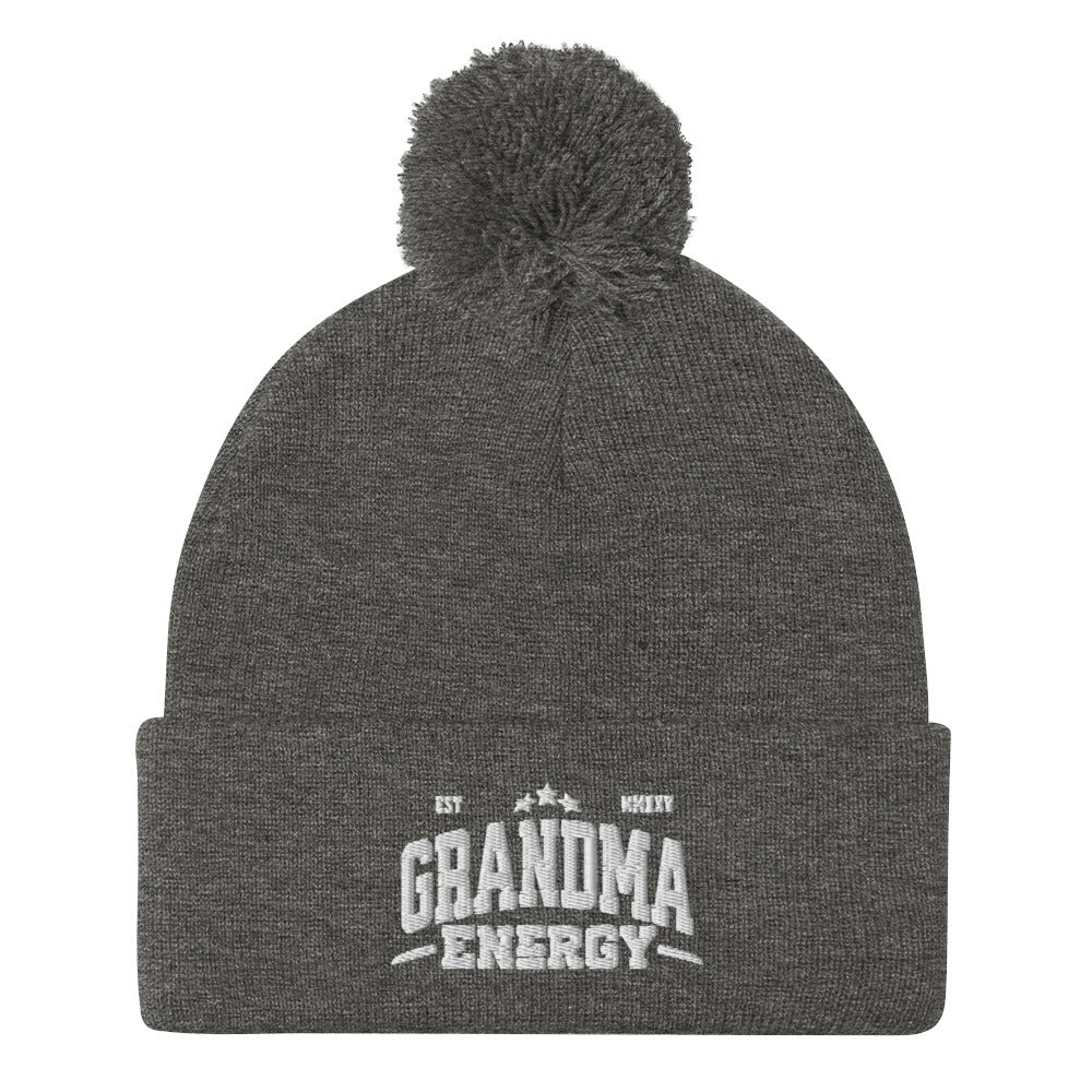 Grandma Energy Pom-Pom Beanie - Wear KP