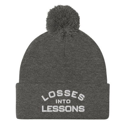 Losses Into Lessons Pom-Pom Beanie - Wear KP