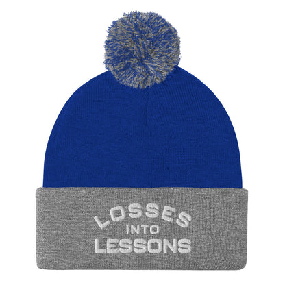 Losses Into Lessons Pom-Pom Beanie - Wear KP