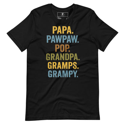 Grandpa Energy Papa, Pops, Gramps, Grandpa - Tee - Wear KP