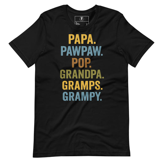 Grandpa Energy Papa, Pops, Gramps, Grandpa - Tee - Wear KP