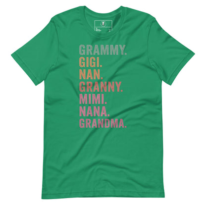 Grandma Energy - Gigi, Mimi, Nana, Granny, Grandma - Tee - Wear KP