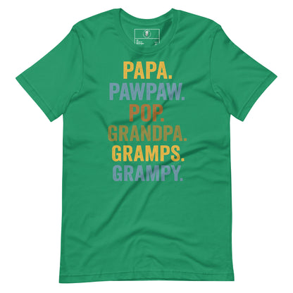 Grandpa Energy Papa, Pops, Gramps, Grandpa - Tee - Wear KP