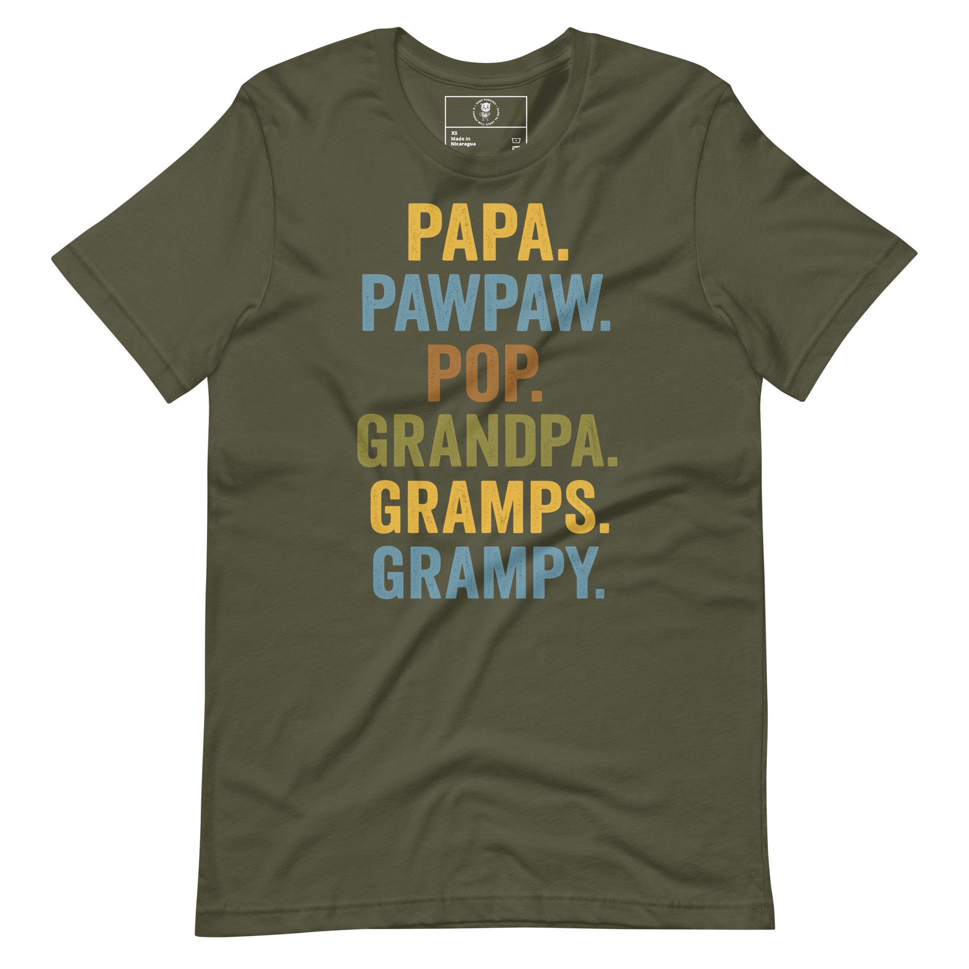 Grandpa Energy Papa, Pops, Gramps, Grandpa - Tee - Wear KP