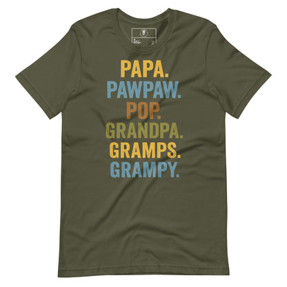 Grandpa Energy Papa, Pops, Gramps, Grandpa - Tee - Wear KP