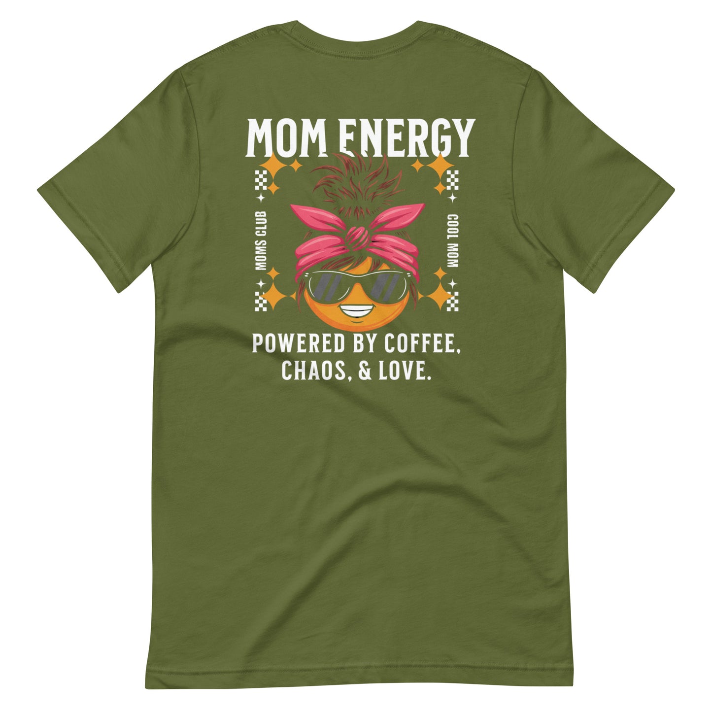 Powered by Coffee, Chaos, & Love T-Shirt - Wear KP