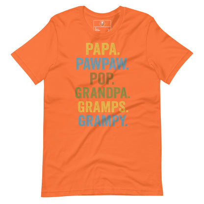 Grandpa Energy Papa, Pops, Gramps, Grandpa - Tee - Wear KP