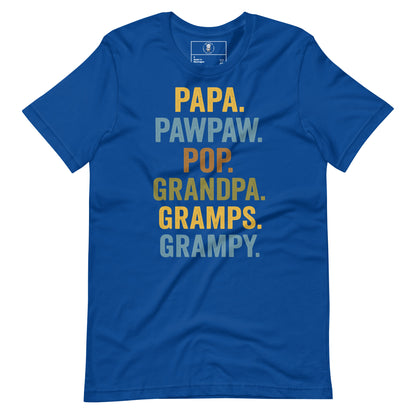 Grandpa Energy Papa, Pops, Gramps, Grandpa - Tee - Wear KP